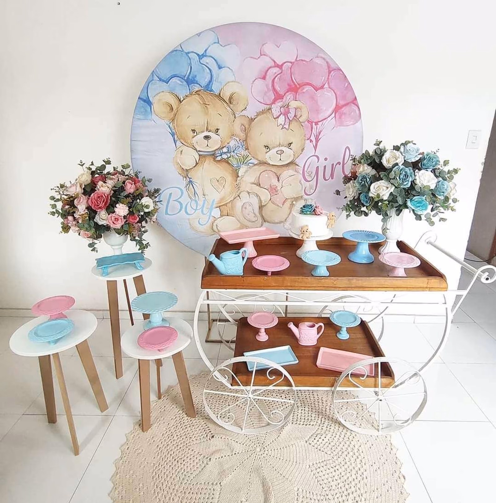 Decor Chá Revelação Ursinho