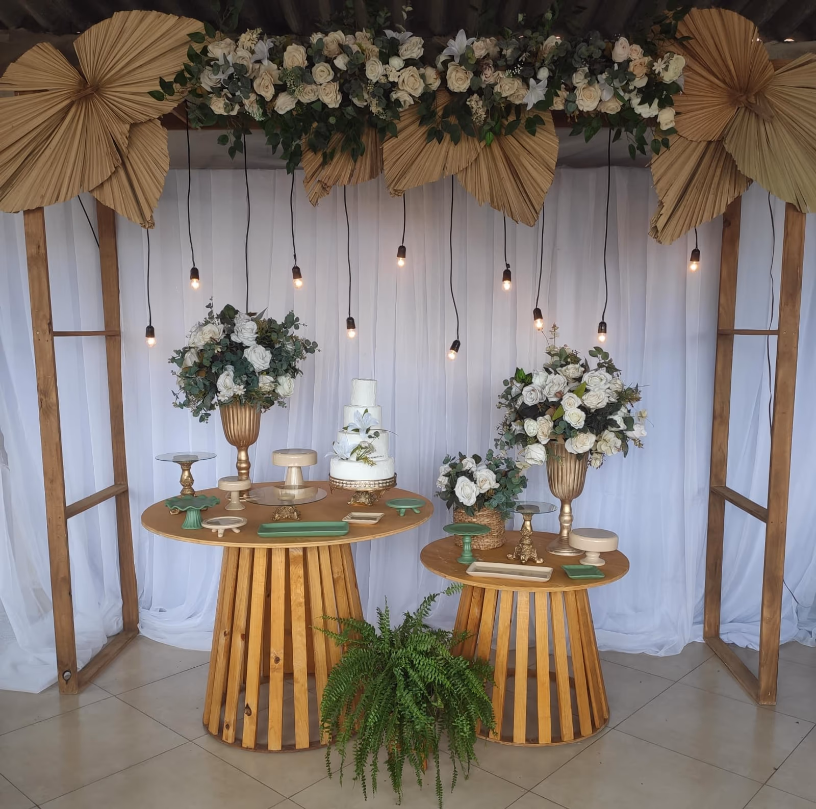 Decor Branco com Verde