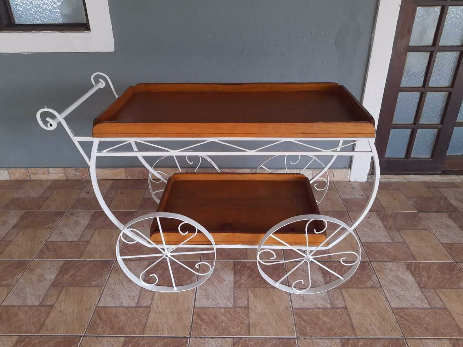 Carrinho de chá Branco