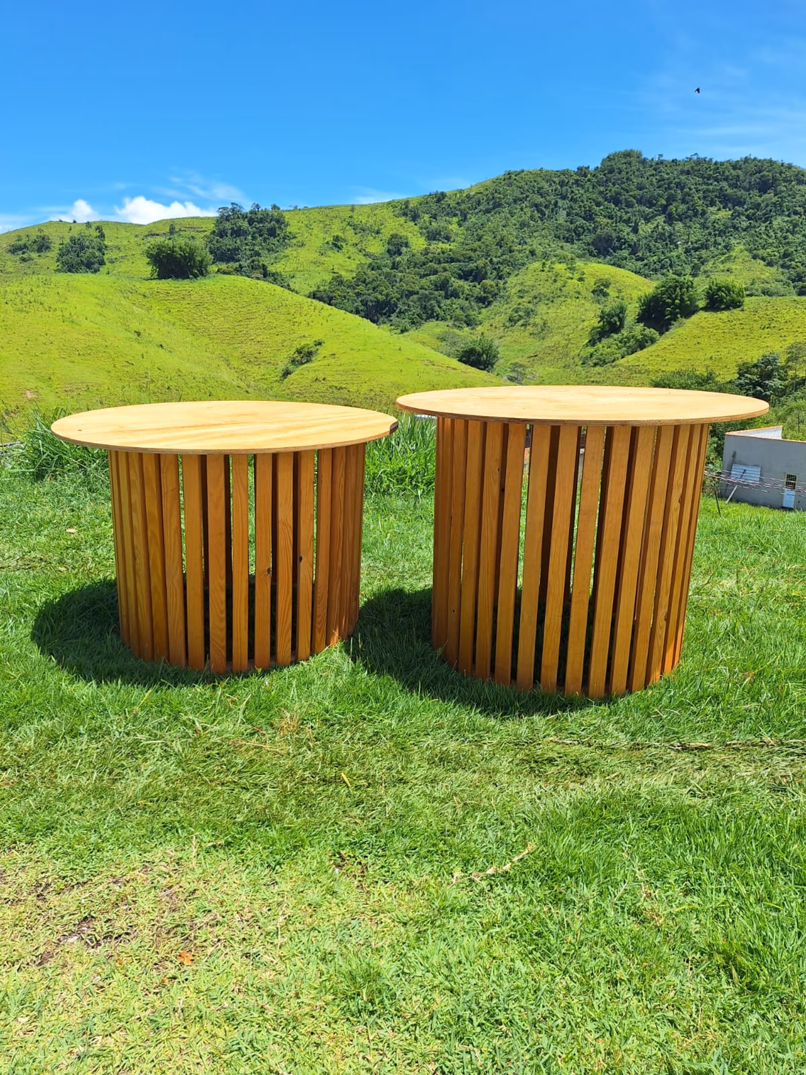 Mesa cilindro redondo